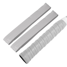 CAPASTEC Tennis Badminton Grip Tape, Set of 2, Convex Grip Tape, Shock Absorption, Anti-Slip, For Rackets, Wet Type, Gray