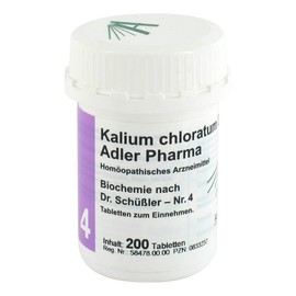Biochemie Adler 4 Potassium Chloratum D 6 Tablets