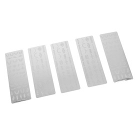 Mikinona 5 Sheets Nail Art Stamping Templates DIY Manicure Plates with Unique Designs for Creative Nail Decoration