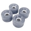 4Pcs Skateboard Wheel Set Replacement 78A Hardness PU Translucent Flashing