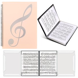 Sheet Music Folder, 4-Page Expandable Music Folder, A4 Score Folder, File Storage Folder, Documents Storage Folder, Binder Music Folder, Organizer for Storage, Spiral Binder Organizer Music Stand (PK)