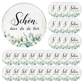 Fiada 30 Stück Deko Magnete Set Kühlschrankmagnete Schön DASS du da Bist Hochzeitsmagnete Gastgeschenk für Hochzeit Kommunion Taufe Geburtstag Dankeschön Geschenk für Lehrerin Kollegen