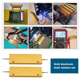 The Lord of the Tools 10PCS Aluminum Shell Resistors: 25W 6/8, 50W 25, 100W 3/8 for Electronic Equipment