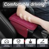 SINGARO Car Leather Center Console Cover with 2 Storage Bags,