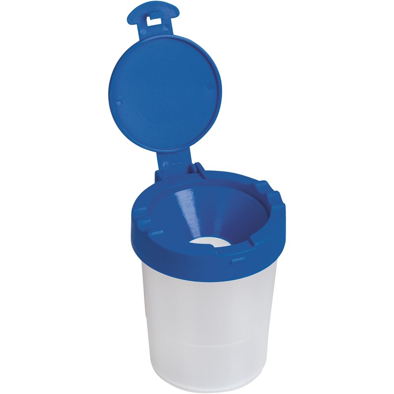 BRUNNEN Water Cup with Lid, Blue