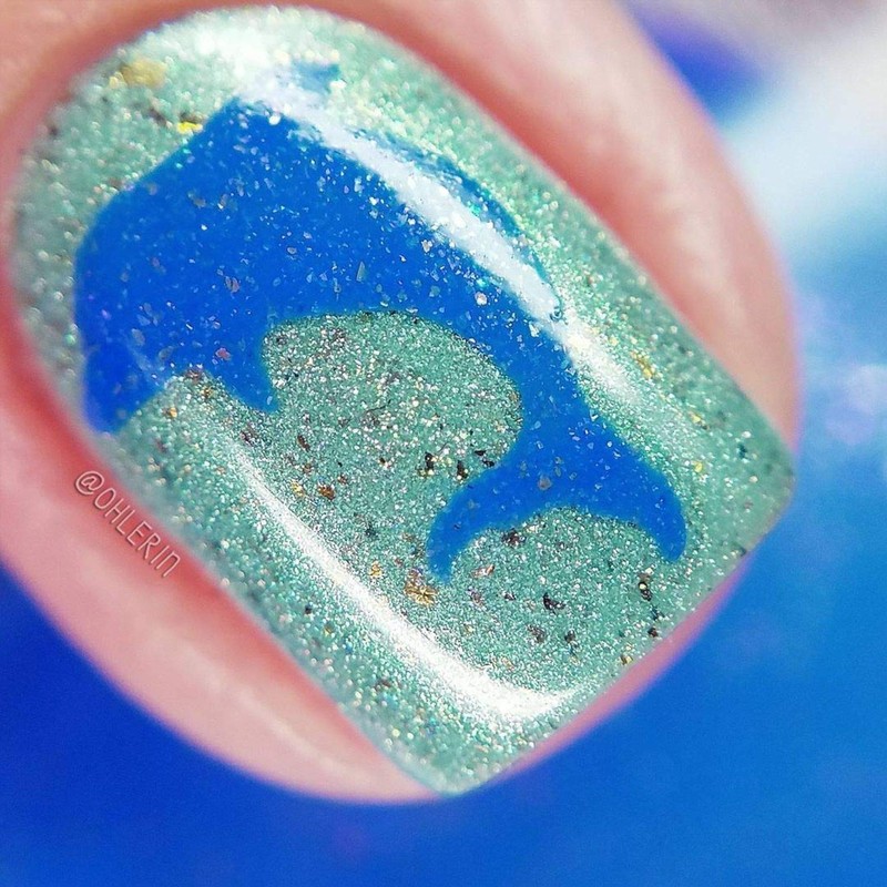 Whats Up Nails - Dolphins Vinyl Stencils for Nail Art