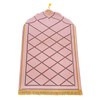 NICEYEA Muslim Prayer Rug with Tassels Soft Islamic Turkish Prayer