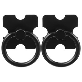 Uonlytech 2pcs Antique Cabinet Pull Rings Black Drawer Knobs Vintage Dresser Pulls Wardrobe Door Pulls Decorative Furniture Handles Replacement Bathroom Kitchen Cabinet Hardware