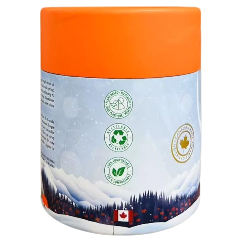 Canada True Maple Tea, Whole Leaf Black Ceylon Tea, 20