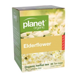 PLANET ORGANIC Elderflower Herbal Tea - 25 Bags, 1 Pack