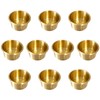 Game Table Cup Holder Insert - 10Pack Solid Brass Jumbo