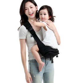Momhug Baby Carrier, Hip Seat, Shoulder Bag, Sling, Baby Strap, 44.1 lbs (20 kg), Baby Shower, 2-Way, Load Capacity 44.1 lbs (20 kg)