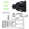 Panel Mount Outlet Power Socket 10Pcs US Plug 3 Pins