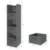 MAX Houser 6 Tier Shelf Hanging Closet Organizer, Closet Hanging