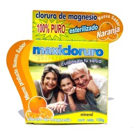 Cloruro De Magnesio En Polvo Naranja 100 Grs Maxicloruro.                                                                                             