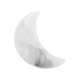 NKlaus Selenite Moon Plate 10.5 x 7 x 1.5 cm - Moon-Shaped Selenite Plate for Meditation, Healing Stones and Energy Work, Handmade for Spiritual Decoration and Harmonisation of Rooms 16352