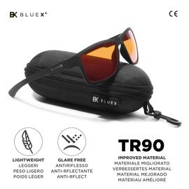 BlueX • Blue Light Gaming Glasses - Glasses with Blue Light Filter 100% - Anti-Blue Light Screen for Gamer PCs and Office (Men - Women) - Computer Glasses - Biohacking - Anti Fatigue, Anti Blue Light,