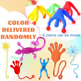VURYAPI Pack of 6 Children's Gossip Hand Party Bags, Colourful Giveaway, Children's Gossip Hand Gossip Hand Glibber, Gift Give Aways Joke Item Fun (Random Colour