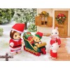 Calico Critters Sylvanian Families Calico Critters Mr. Lion's Winter Sleigh