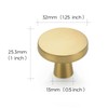 Ravinte 20 Pack Solid Single Hole Kitchen Round Cabinet Knobs