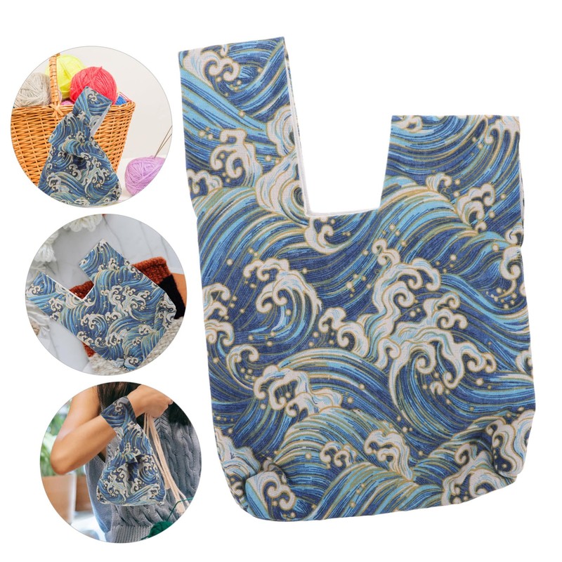 Operitacx 3pcs Wool Storage Bag Cute Knitting Shoulder Bag Handbags