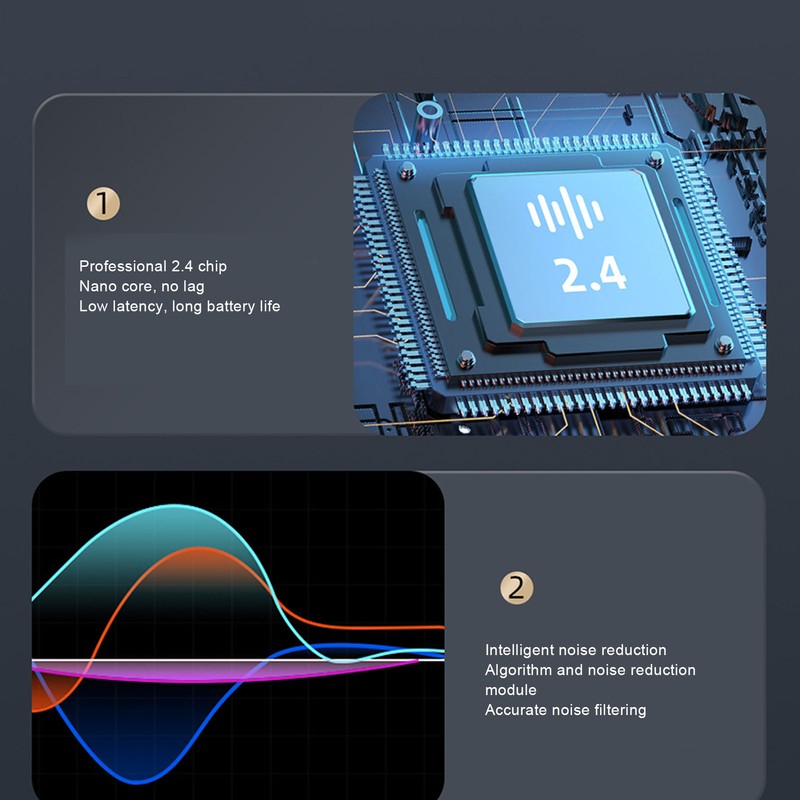 Wireless Lavalier Microphone Professional Noise Reduction Automatic Pairing Lapel Microphone