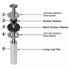 Hibbent 2PCS Toilet Seat Bolts Kit,Universal Stainless Steel Downlock Nuts