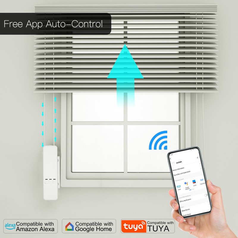 WiFi DIY Smart Motorized Chain Roller Blinds Shade Shutter Drive