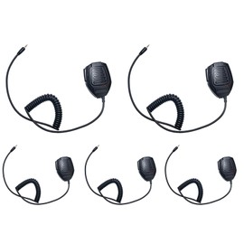 BVMAG Speaker Mic Shoulder Microphone Compatible with Cobra Microtalk PX655 Cxt195 Cx112 PX650 ACXT1035r ACXT145 ACXT545 RX385 RX685 Walkie Talkie Two Way Radio 5Pack