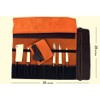 EVERPRIDE Brown Leather and Suede Knife Roll