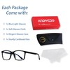 ANDWOOD Blue Light Blocking Glasses Men Women Computer Filter Large