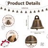 Christmas Bells Decorations Rustic Bells Christmas Garland Banner for Christmas