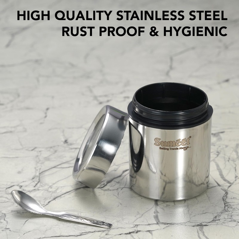 Sumeet 7in1 Stainless Steel + See through Lid Masala Stand/Dry
