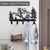 VVIVICOMF Metal Owl Hooks Wall Art Decor-Owl Hangers and Key