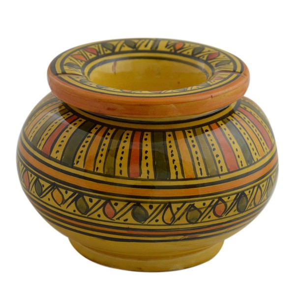 Ceramic Ashtrays Moroccan Handmade Smokeless Cigar Exquisite Design with Vivid Colors X-Large