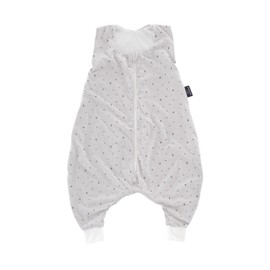 Traumeland Baby Sleeping Bag with Feet, 0.5 Tog, Moon Grey, Summer Pyjamas, Lightweight Breathable Baby Sleeping Bag, Oeko-Tex 100 Certified