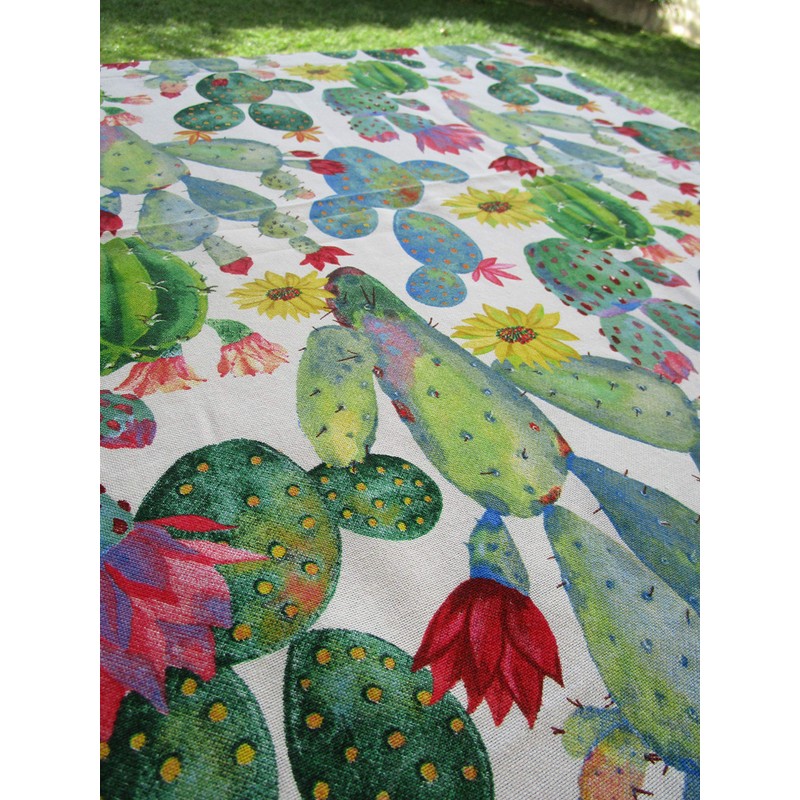 Set of 3 Tea Towels Cactus Design 100% Cotton Made