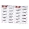 IWOWHERO 2pcs Imitation Eyebrow Transfer Stickers for Natural Look Eyebrow