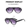 Long Keeper Trendy Oversized Sunglasses for Men and Women Oval