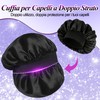 Cuffia Seta Capelli Notte Set di 2 Cuffia Capelli Seta,