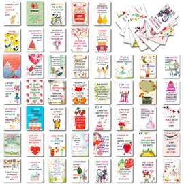 Motivational Encouragement Cards for Kids 50Pcs Daily Positive Affirmation Cards Small Mini Inspirational Lunch Box Notes Teacher Classroom Reward