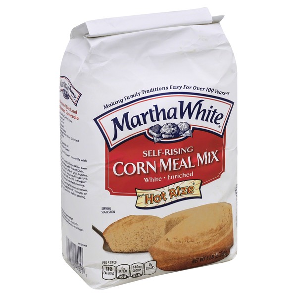 Martha White Self-Rising White Enriched Corn Meal Mix, 5 lb