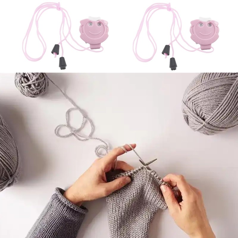 2 Pieces Knitting Counters for Crocheting, Knitting Needle Marking Tool,