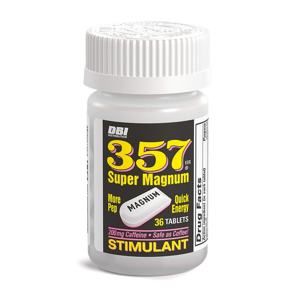 357 HR MAGNUM Super Magnum Stimulant with 200 Milligrams of Caffeine - 36 Count