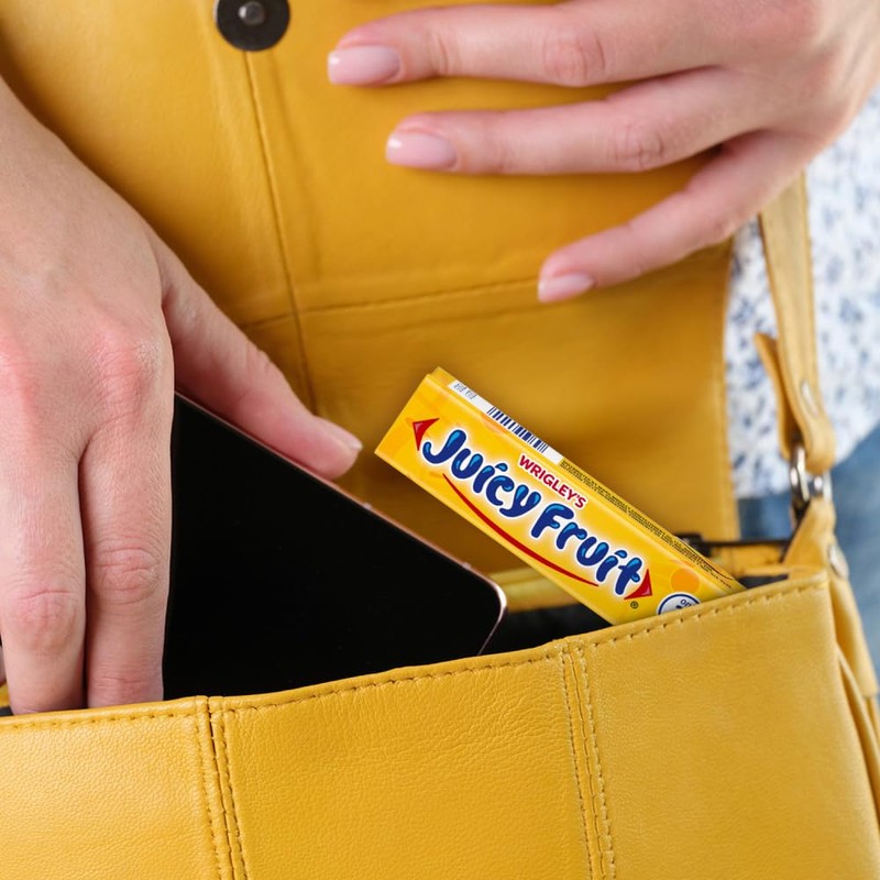 JUICY FRUIT Original Bubble Gum Chewing Gum Bulk Pack, 5