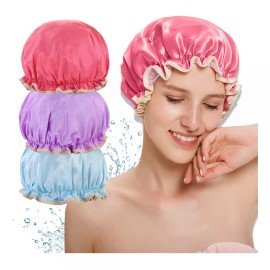 Tools,ducha para mujeres,gorro de baño,ducha,duchas,impermeable rosa Gorros De Baño Impermeable Para Mujer Toalla De Ducha 3 Pcs