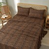 LifeTB Leopard Sheets Set 4 Piece Brown Leopard Cheetah Printed
