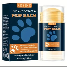 Rozino Pet Paw Pad & Nose Balm Cream Stick  Vitamin E Dog Cat Moisturize 40g