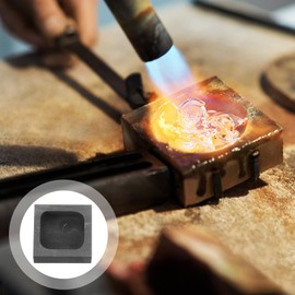 Operitacx Graphite Bar Mould Metal Casting Mould Melting Pot Oven Mould for Melting Refining Casting Gold Silver Aluminium Copper Brass Zinc Lead Alloy Metals