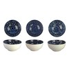 10 Strawberry Street Embossed Shibori Pad Print 6.5" Cereal Bowls,